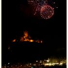 Feuerwerk über Cochem