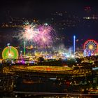 Feuerwerk über dem Cannstatter Wasen