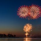 Feuerwerk über dem Greifswalder Bodden