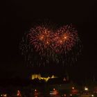 Feuerwerk über dem Schloss Sonnenstein