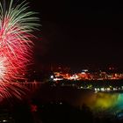 Feuerwerk über den Niagarafällen