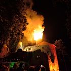 Feuerwerk über der Burgruine Hanstein  - Foto 2