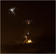 Feuerwerk über der Kreuzbergkapelle