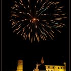 Feuerwerk über der Mindelburg