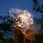 Feuerwerk über die Burg Trendelburg