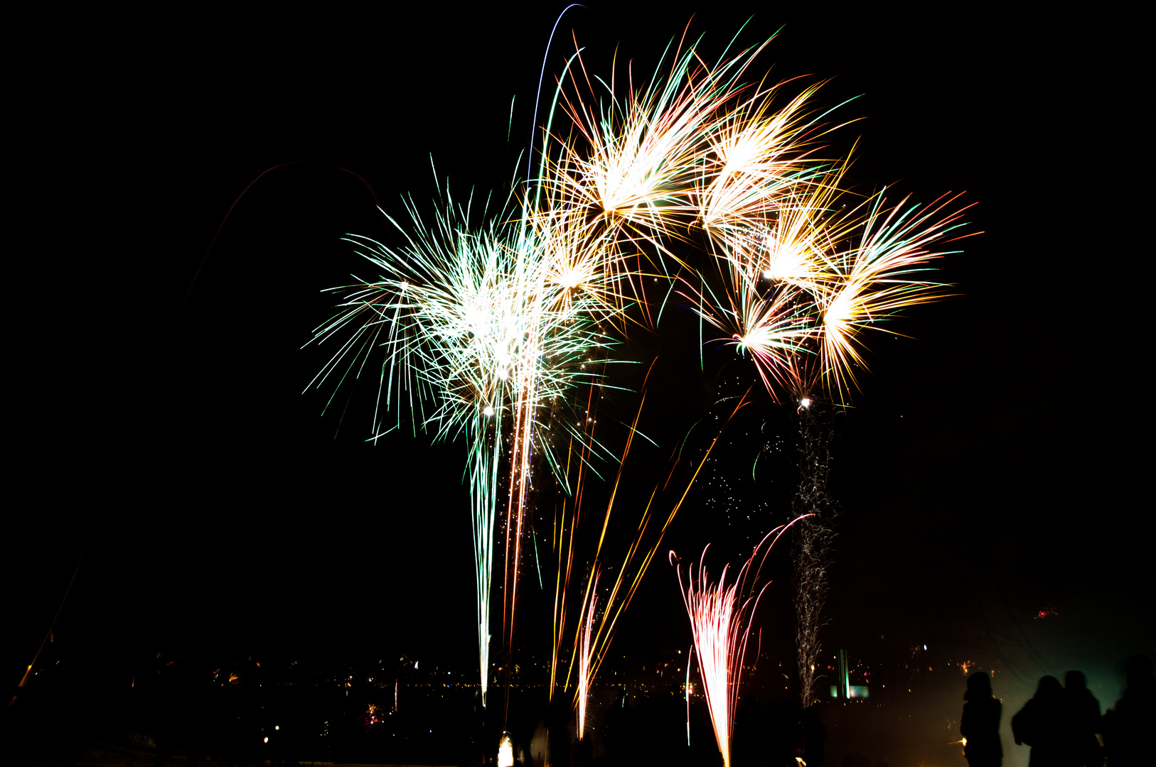 Feuerwerk über Dresden