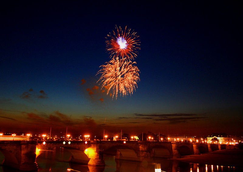 Feuerwerk über Dresden