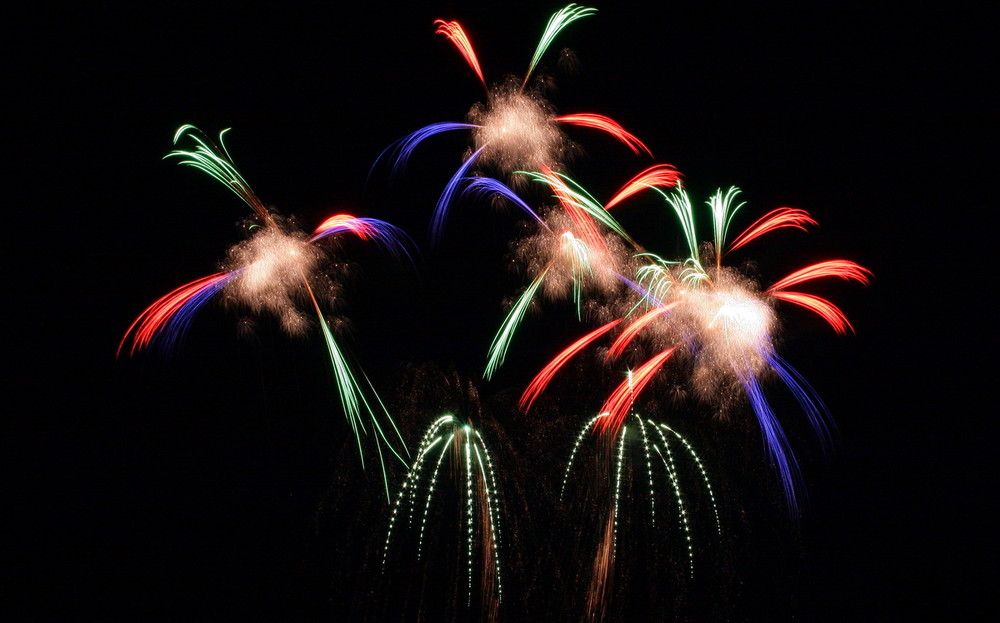 Feuerwerk über Dresden