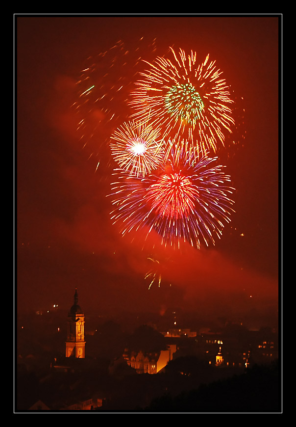 Feuerwerk über Eisenach