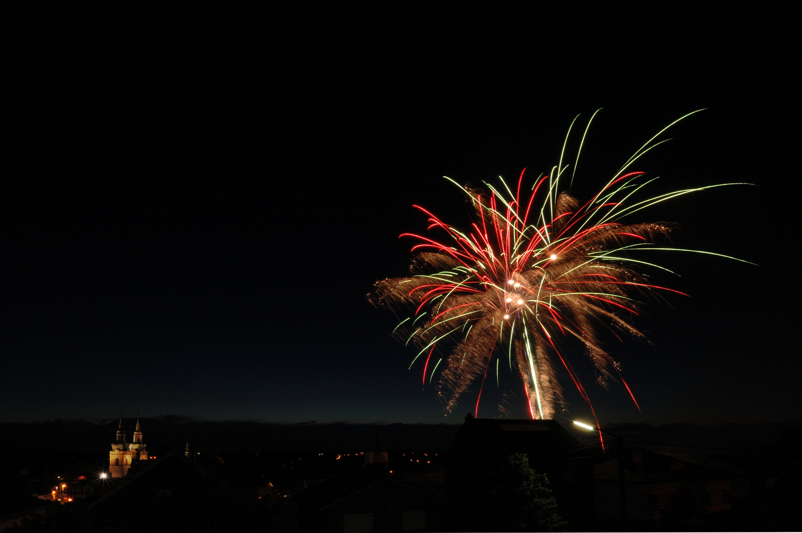 Feuerwerk über Eupen