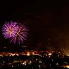 Feuerwerk über Freiburg