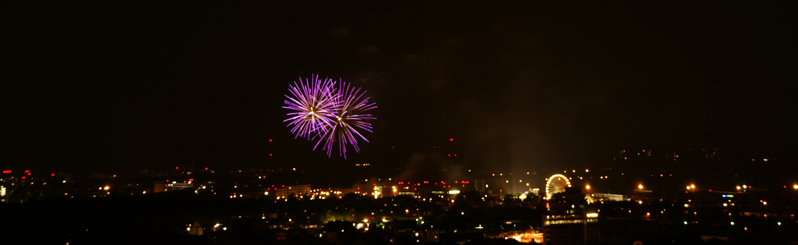 Feuerwerk über Freiburg