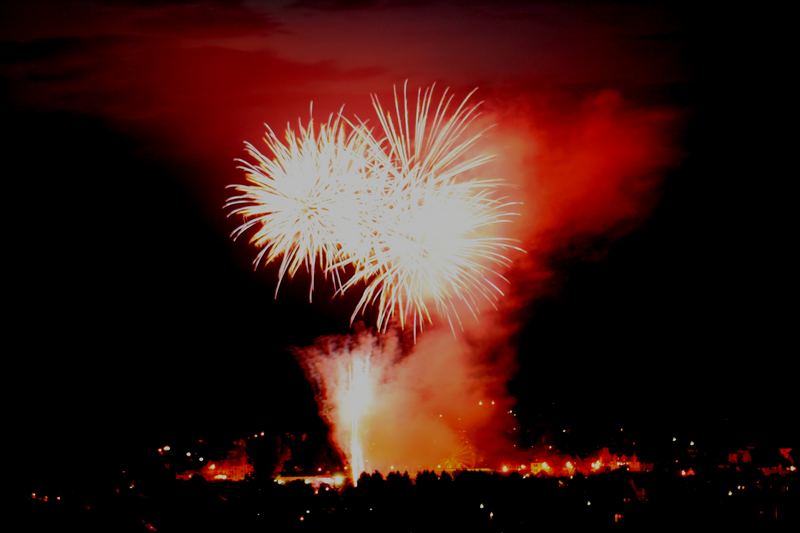 Feuerwerk über Göppingen