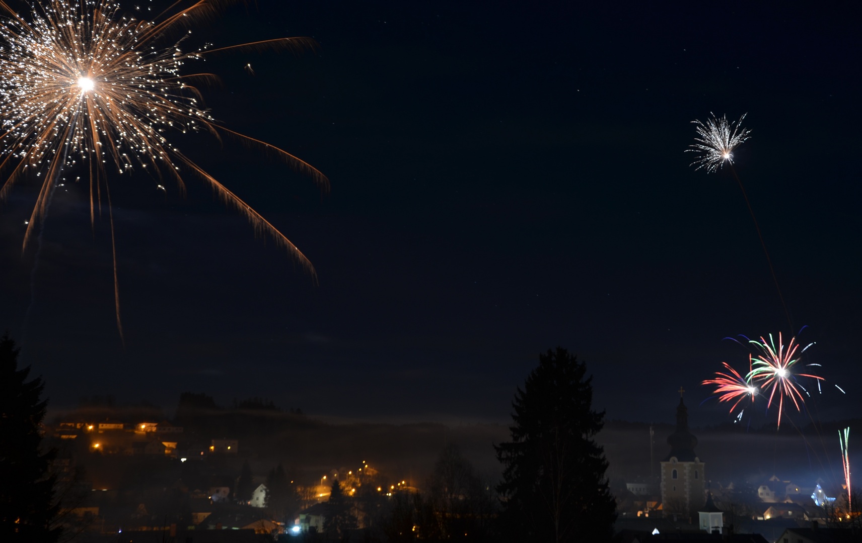 Feuerwerk über Gr.Gerungs