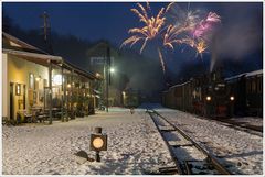 Feuerwerk über Grünburg