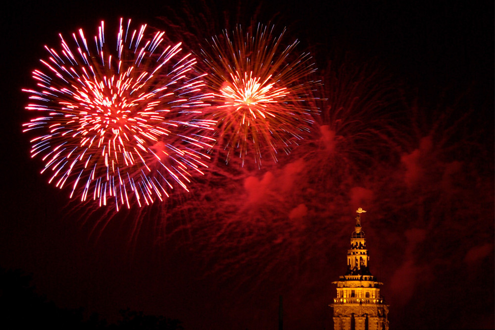 Feuerwerk über Heilbronn