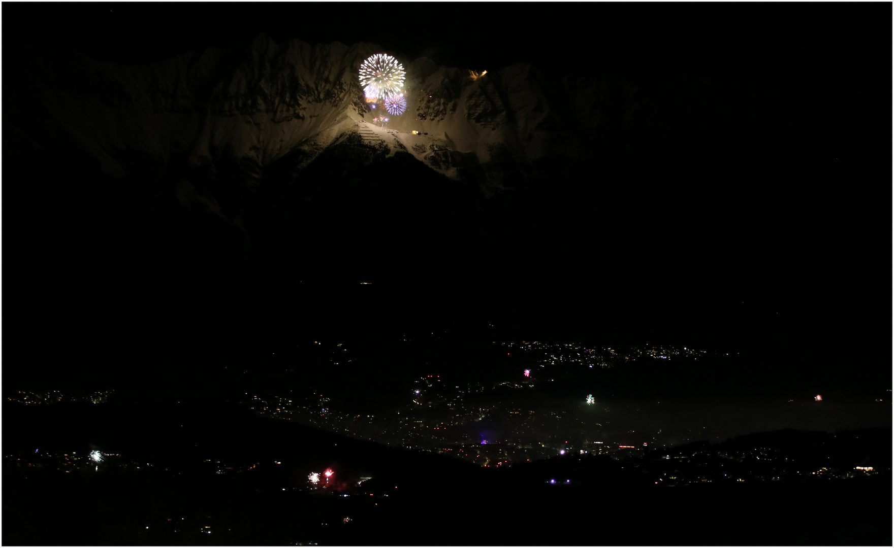 Feuerwerk über Innsbruck