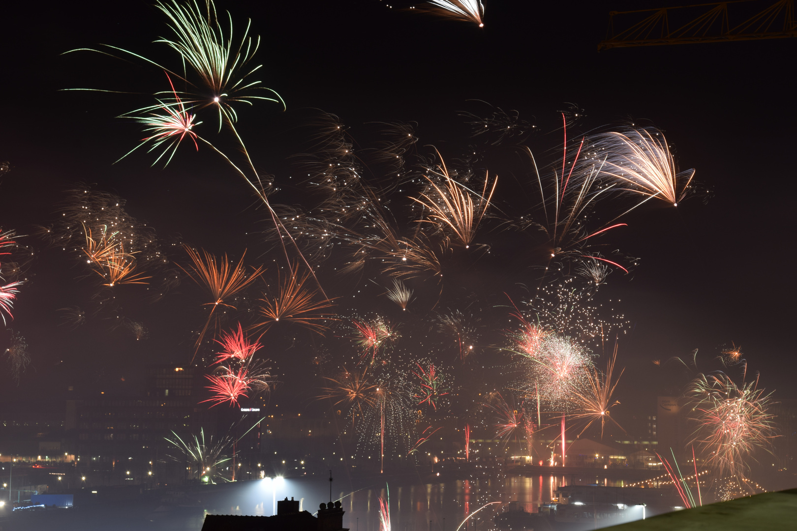 Feuerwerk über Kiel