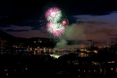 Feuerwerk über Luzern