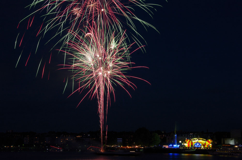 Feuerwerk über Mainz