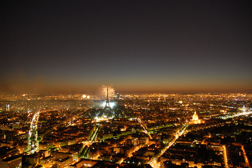 Feuerwerk über Paris ... 14.07.2008