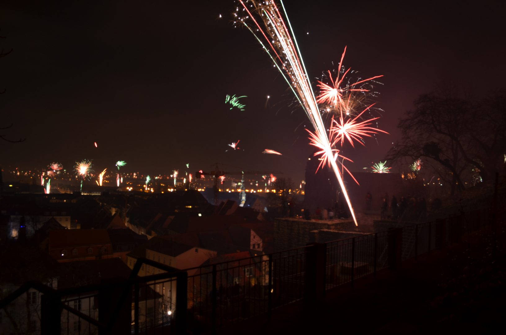 Feuerwerk über Pirna