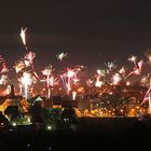 Feuerwerk über Rottweil