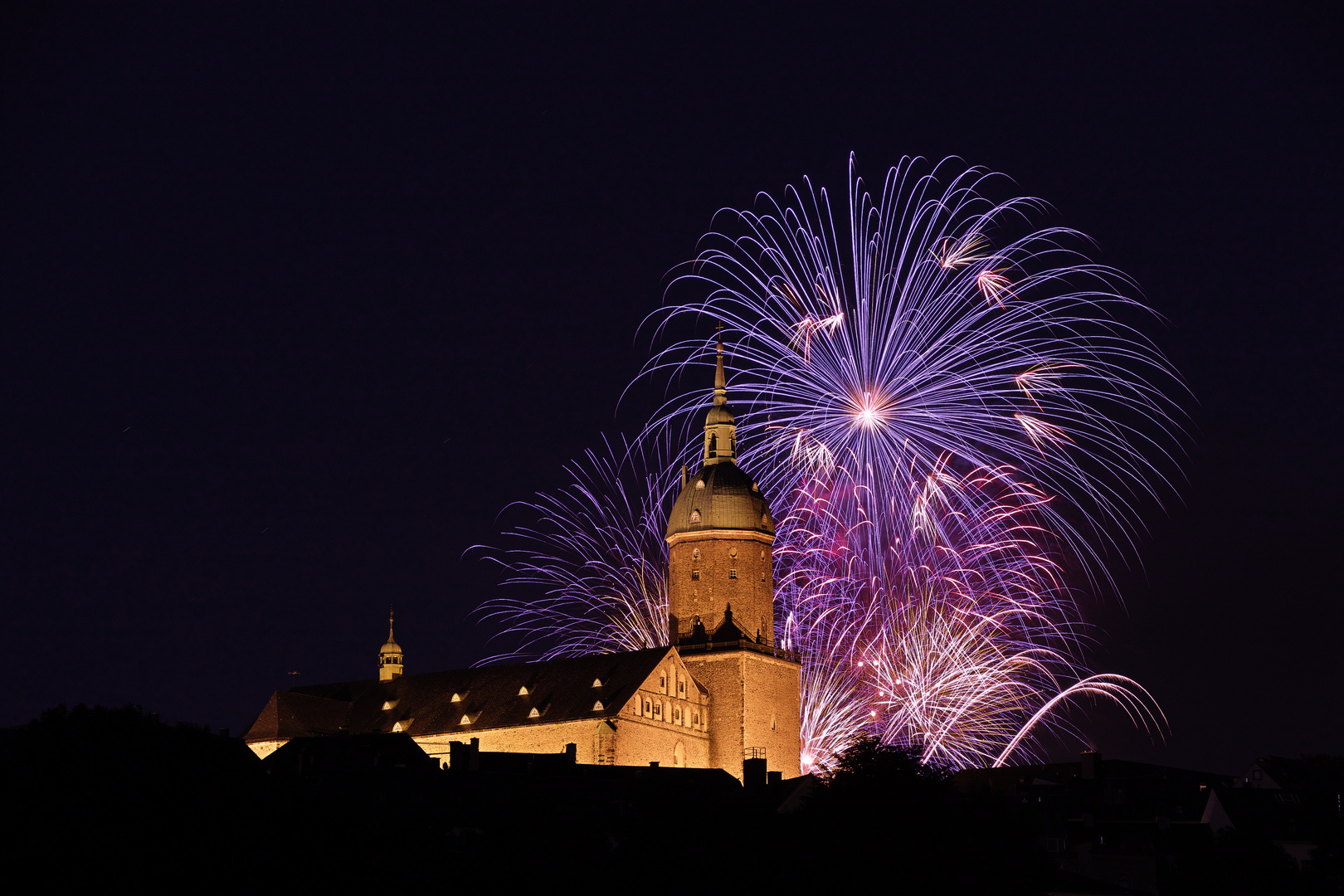 Feuerwerk über St. Annen