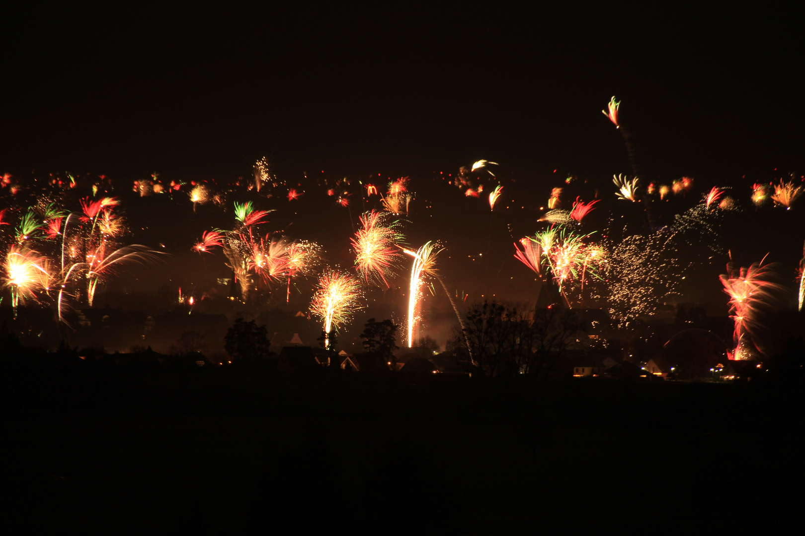 Feuerwerk über Stadthagen