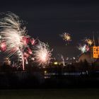 Feuerwerk über Stendal