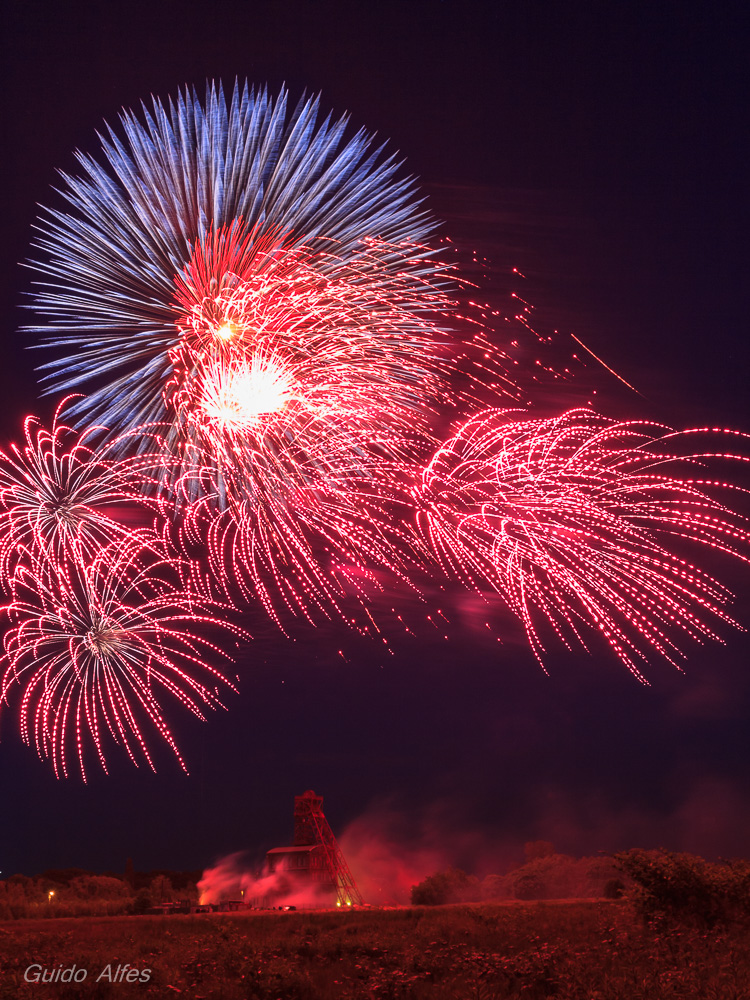 Feuerwerk über Sterkrade