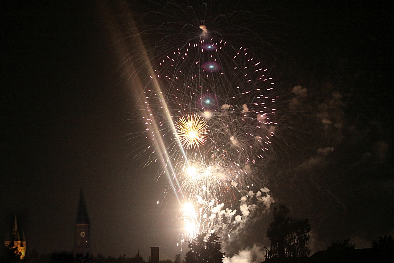 Feuerwerk über Straubing