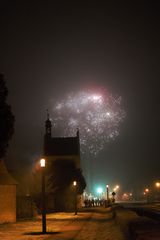 Feuerwerk über Sulzfeld am Main