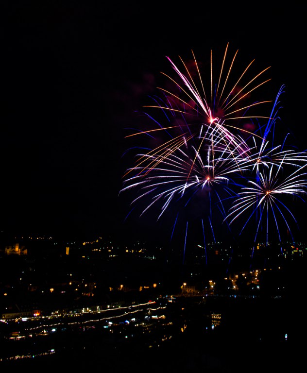 Feuerwerk über Trier