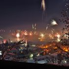Feuerwerk über Wolfratshausen