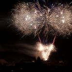 Feuerwerk über Zittauer Rathaus (2)