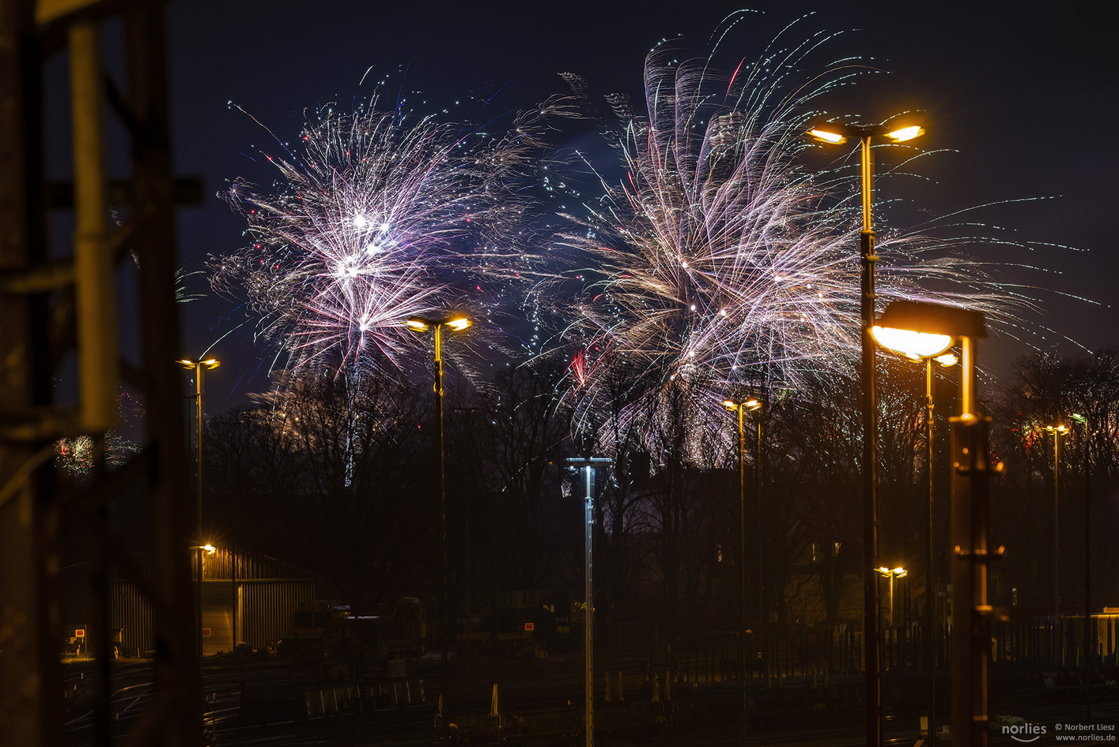 Feuerwerk und Lichter