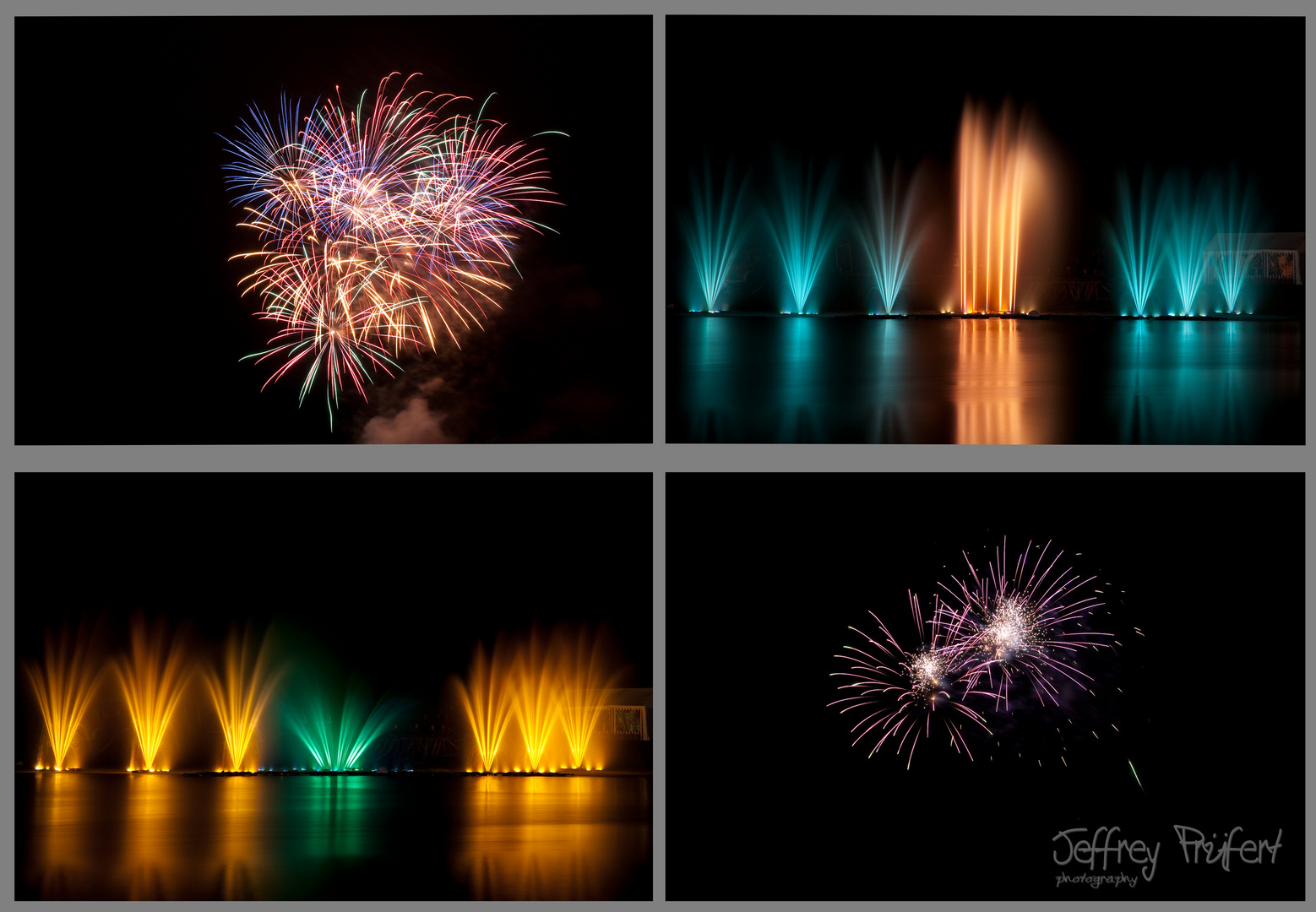 Feuerwerk und Wasserlichtspiele am Lopausee bei Amelinghausen