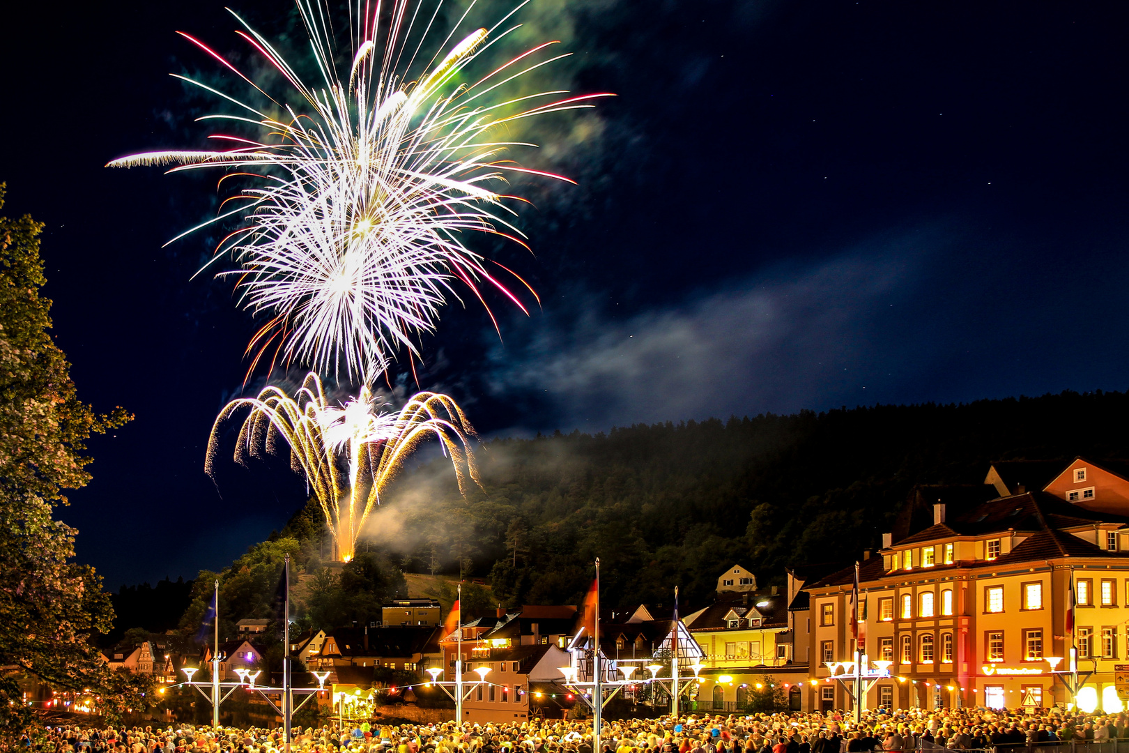 Feuerwerk vom Altstadtfest Gernsbach