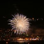 Feuerwerk von der kroatischen Insel Krk