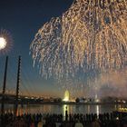 "Feuerwerk" während der Düsseldorfer Kirmes im Juli 2007