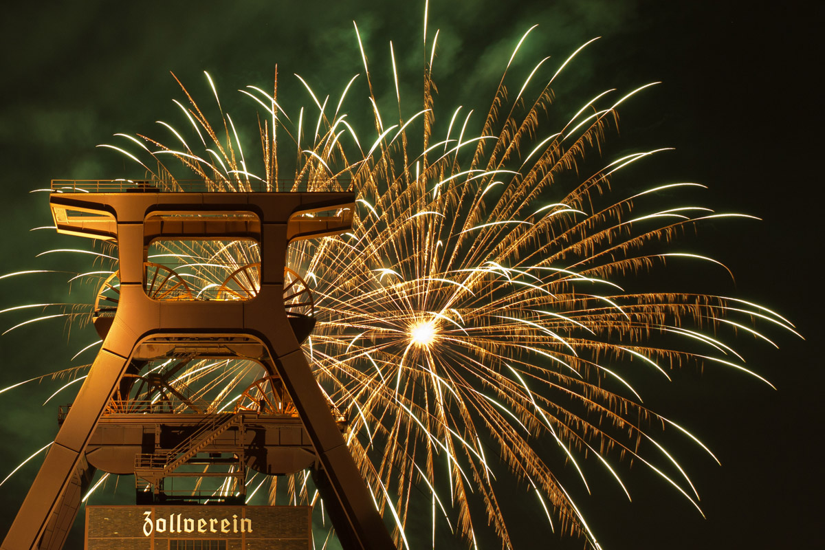 Feuerwerk Zeche Zollverein