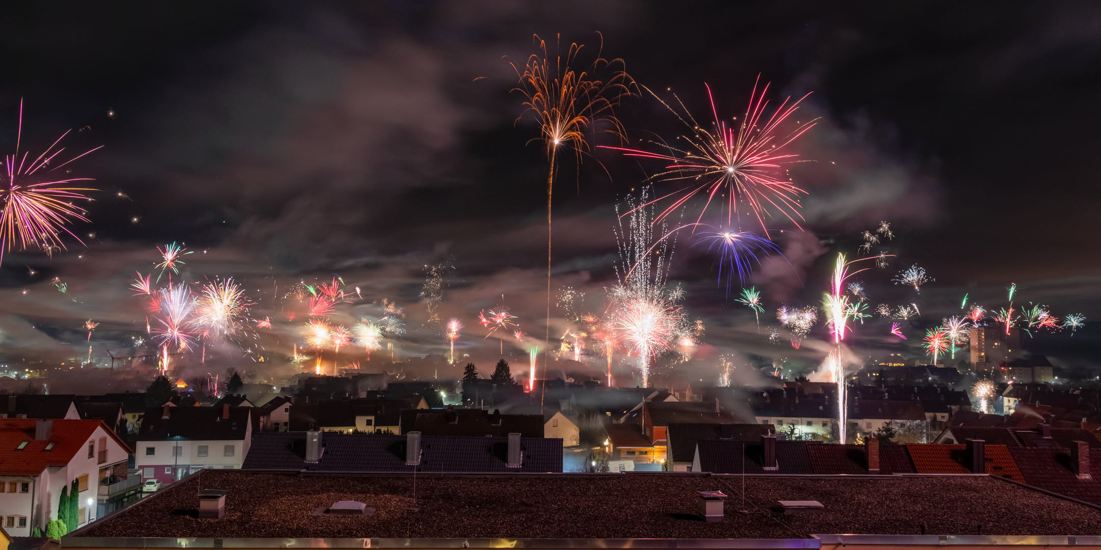 Feuerwerk zu Hause