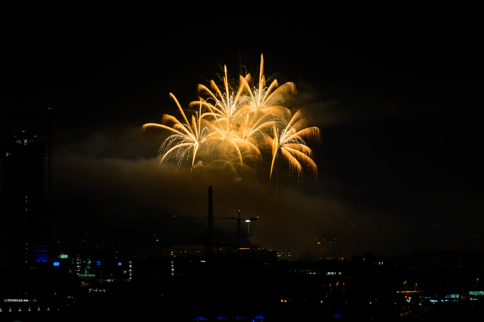 Feuerwerk zum 1.August 2014 in Basel - Bild 3