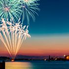 Feuerwerk zum Abschluss des Hafenfestes in Wismar