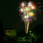 Feuerwerk zum Auftakt des Straßenfests in Limburgerhof