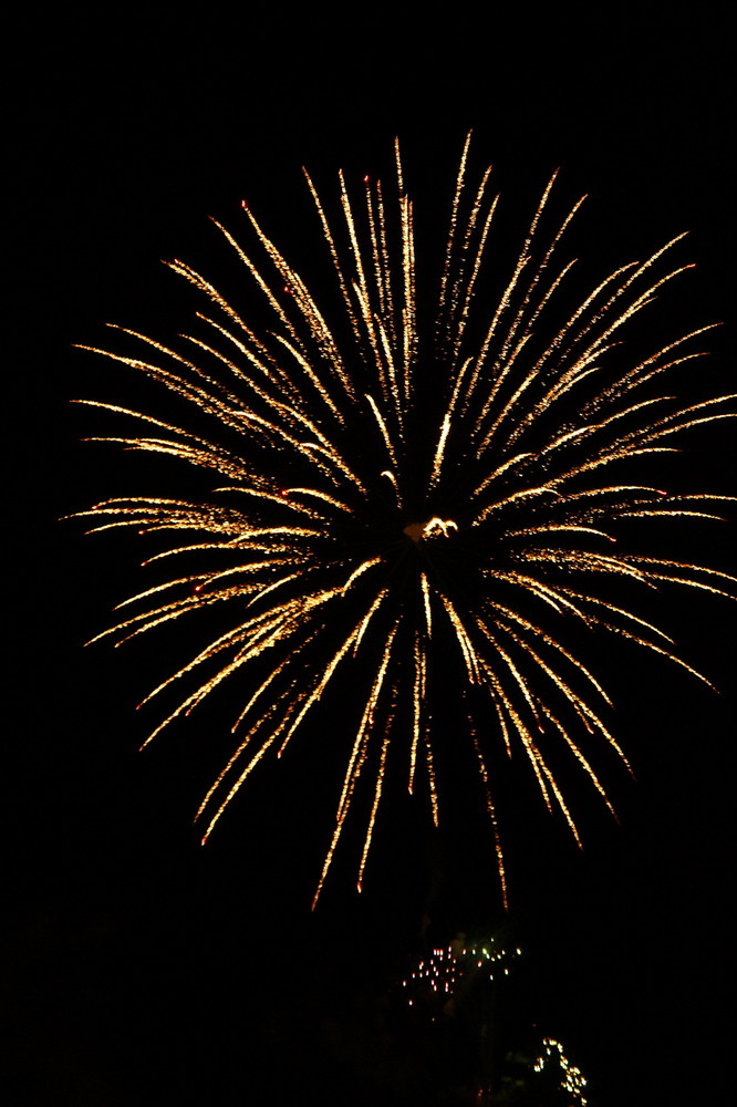 Feuerwerk zum Inselfest Laubegast