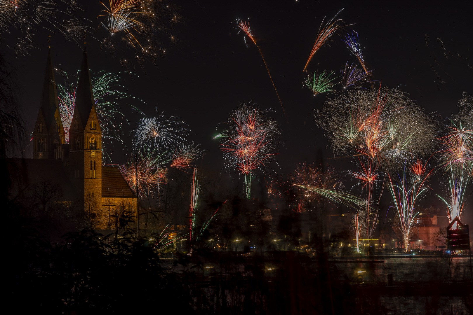 Feuerwerk zum Jahreswechsel Neuruppin 2022 I