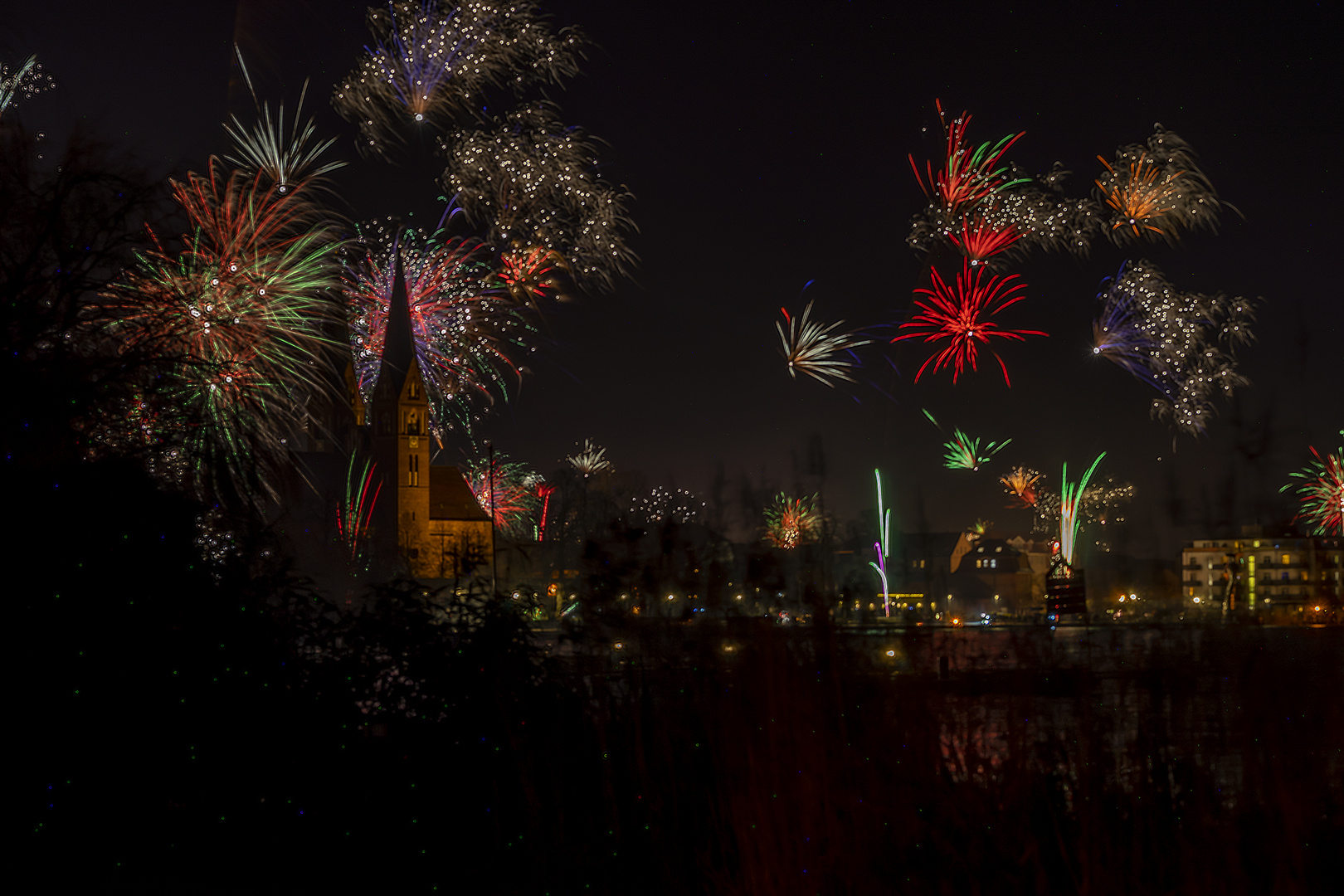 Feuerwerk zum Jahreswechsel Neuruppin 2022 III