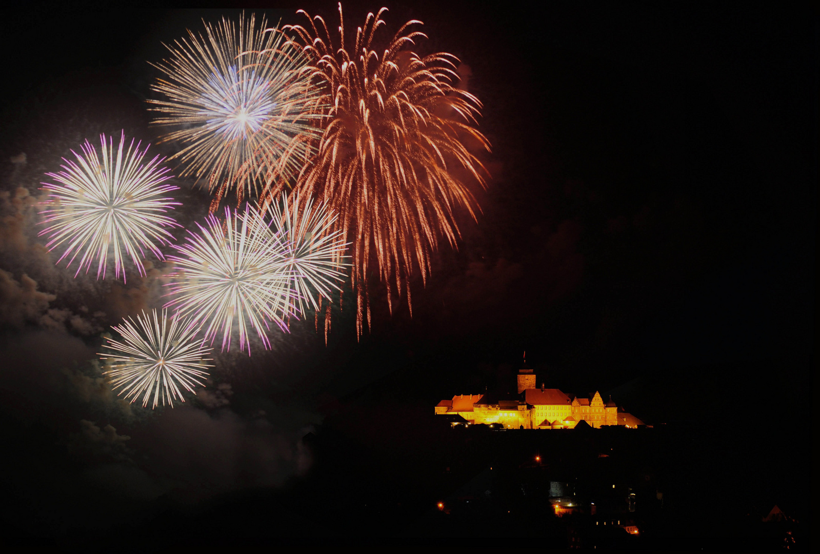 Feuerwerk zum Kronacher Freischießen